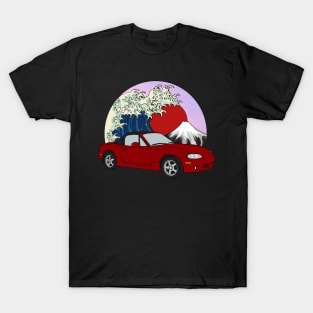 Red NB Roadster Black Soft Top T-Shirt